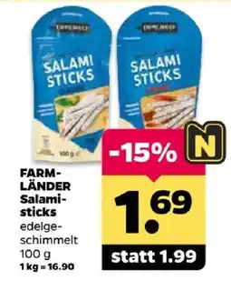 Netto FARM-LÄNDER Salami-sticks edelge-schimmelt Angebot