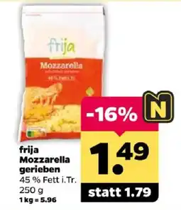 Netto frija Mozzarella gerieben Angebot