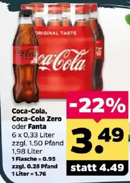 Netto Coca-Cola, Coca-Cola Zero oder Fanta Angebot