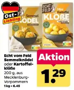 Netto Echt vom Feld Semmelknödel oder Kartoffelklöße Angebot