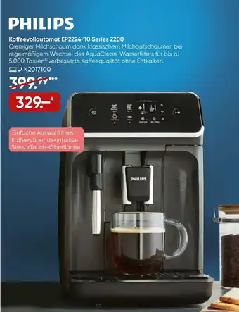 Galeria Philips Kaffeevollautomat EP2224/10 Series 2200 Angebot