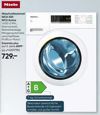 Galeria Miele Waschvollautomat WCA 030 WCS Active Angebot