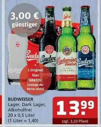 Getränke Quelle Budweiser Angebot