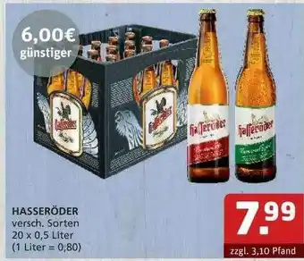 Getränke Quelle Hasseröder Angebot