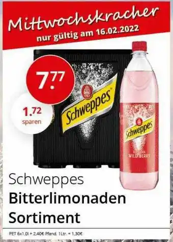 Sagasser Schweppes Bitterlimonaden Sortiment Angebot