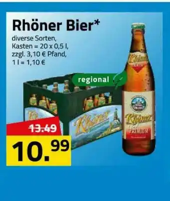 Logo Getränkemarkt Rhöner Bier Angebot