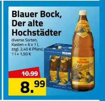 Logo Getränkemarkt Blauer Bock, Der Alte Hochstädter Angebot