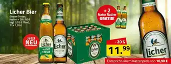 Logo Getränkemarkt Licher Bier Angebot