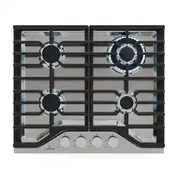 Netto Marken-Discount Turbocast Gaskochfeld 304er Edelstahl 4-Brenner Profi-Gusseisenhalter Wok-Brenner Angebot