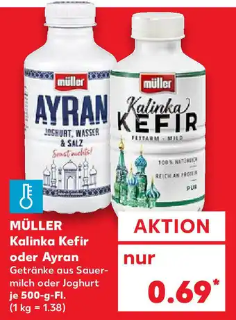 Kaufland Müller Kalinka Kefir 500g Fl. Angebot