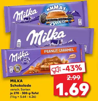 Kaufland Milka Schokolade 270-300g Tafel Angebot