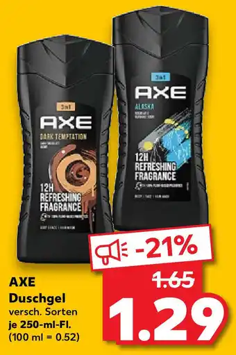 Kaufland Axe Duschgel 250ml Fl. Angebot