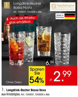 Zurbrüggen Nachtmann Longdrink-Becher Bossa Nova Angebot