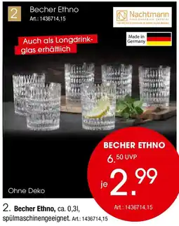 Zurbrüggen Nachtmann Becher Ethno Angebot