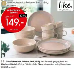 Zurbrüggen Like Frühstücksservice Perlemor Sand, 12-tlg. Angebot