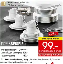 Zurbrüggen Kombiservice Rondo, 30-tlg. Angebot