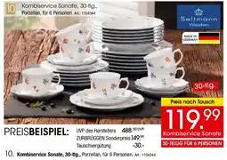 Zurbrüggen Seltmann Weiden Kombiservice Sonate, 30-tlg Angebot