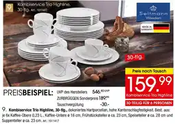 Zurbrüggen Seltmann Weiden Kombiservice Trio Highline, 30-tlg. Angebot