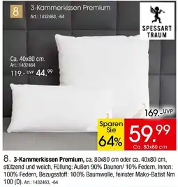 Zurbrüggen 3-Kammerkissen Premium Angebot