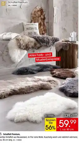 Zurbrüggen Schaffell Premium Angebot