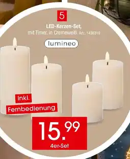 Zurbrüggen lumineo LED-Kerzen-Set Angebot