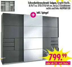 Möbel Boss Schwebetürenschrank Saigon, Graphit Nachb. Angebot