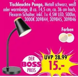 Möbel Boss Tischleuchte Pongo Angebot