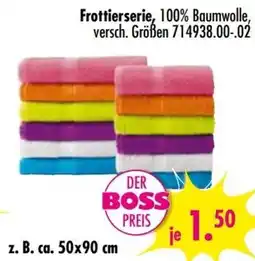 Möbel Boss Frottierserie, 100% Baumwolle Angebot