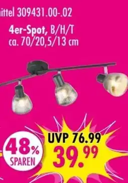 Möbel Boss 4er-Spot, B/H/T Angebot