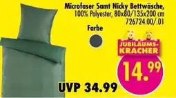Möbel Boss Microfaser Samt Nicky Bettwäsche Angebot