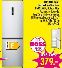 Möbel Boss GORENJE Kühl-Gefrierkombination Angebot