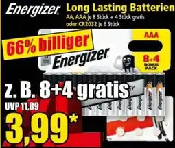 Norma Energizer Long Lasting Batterien Angebot