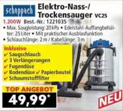 Norma scheppach Elektro-Nass-/Trockensauger vc25 Angebot