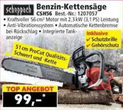 Norma scheppach Benzin-Kettensäge CSH56 Angebot
