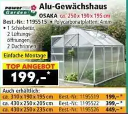 Norma Alu-Gewächshaus OSAKA Angebot