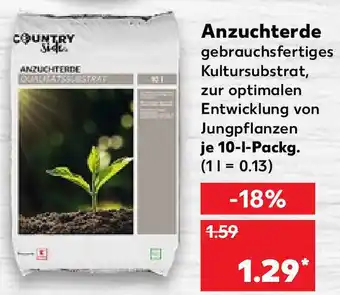 Kaufland Anzuchterde 10L Packg. Angebot