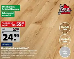 Hagebau Rigid-Vinylboden „V-Solid Silent“ moderna Angebot