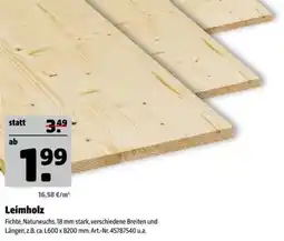 Hagebau Leimholz Angebot