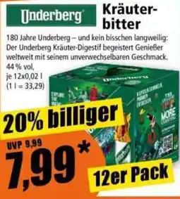Norma Underberg Kräuter-bitter Angebot