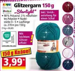 Norma Glitzer Garn Starlight Angebot