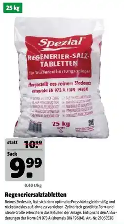 Hagebau Spezial Regeneriersalztabletten Angebot