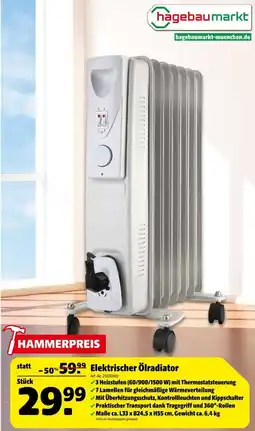 Hagebau Elektrischer Ölradiator Angebot