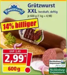 Norma Grützwurst XXL Pommernland Angebot