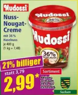 Norma Nudossi Nuss-Nougat-Creme Angebot