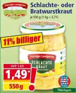 Norma Thüringer Landgarten Schlachtkraut Angebot
