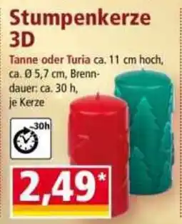 Norma Stumpenkerze 3D Angebot