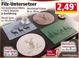Norma Filz-Untersetzer Angebot