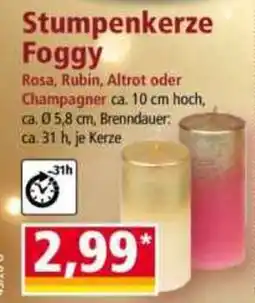 Norma Stumpenkerze Foggy Angebot