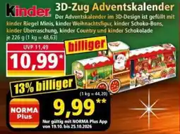Norma kinder 3D-Zug Adventskalender Angebot