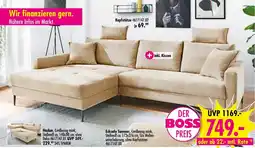 Möbel Boss Ecksofa Summer, Cordbezug mink Angebot